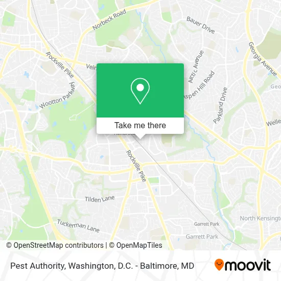 Pest Authority map