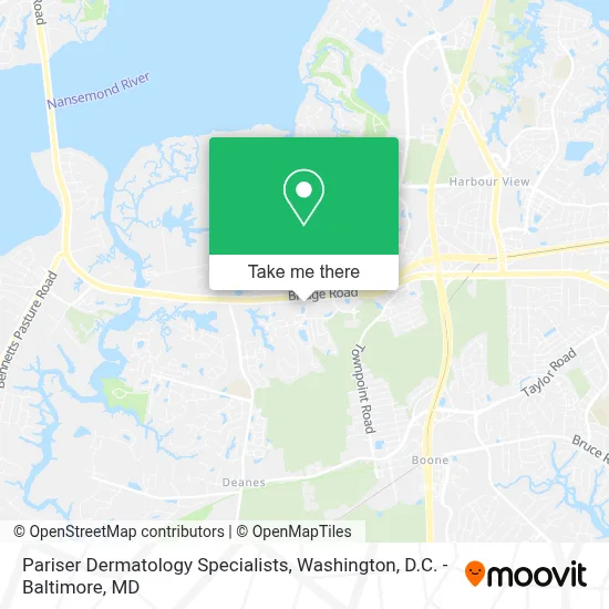 Pariser Dermatology Specialists map