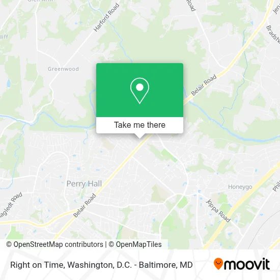 Right on Time map