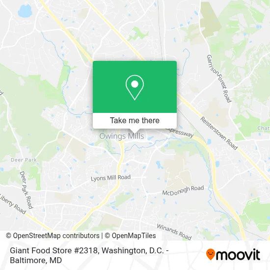 Giant Food Store #2318 map