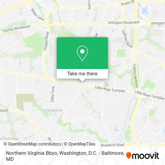 Northern Virginia Bbyo map