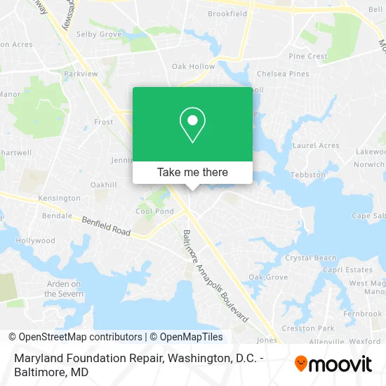 Maryland Foundation Repair map