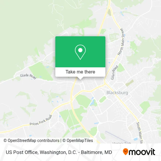 Us Post Office map