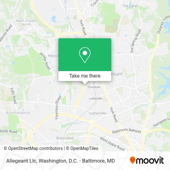 Allegeant Llc map