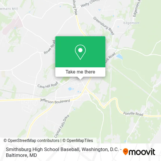 Smithsburg High School Baseball map
