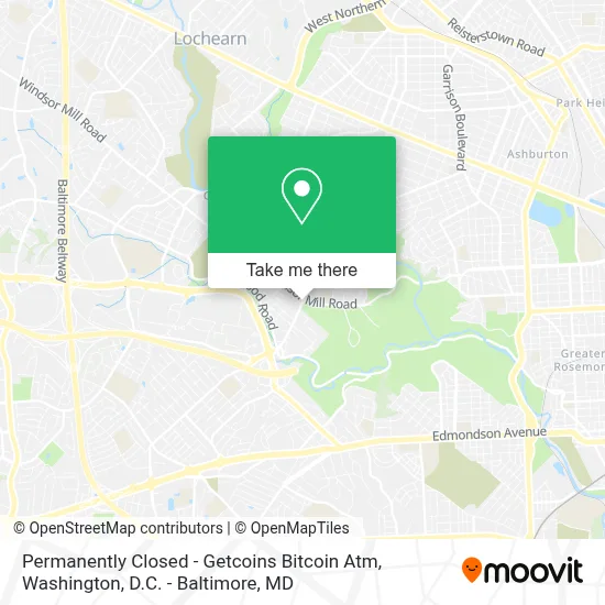 Permanently Closed - Getcoins Bitcoin Atm map