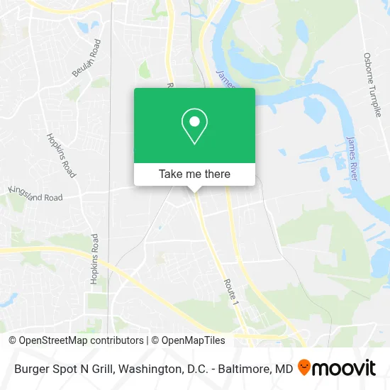Burger Spot N Grill map