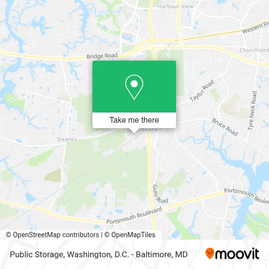 Public Storage map