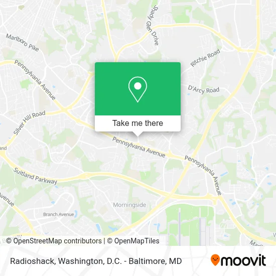 Radioshack map