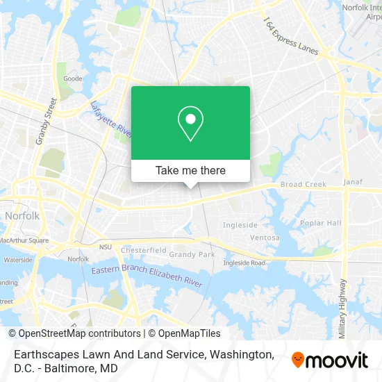 Earthscapes Lawn And Land Service map