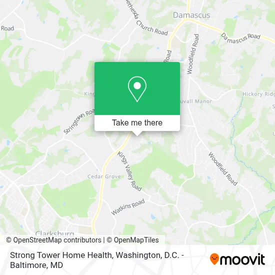 Strong Tower Home Health map