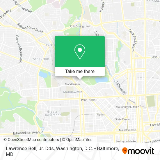 Lawrence Bell, Jr. Dds map
