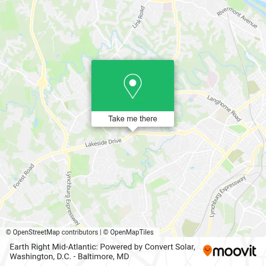 Earth Right Mid-Atlantic: Powered by Convert Solar map