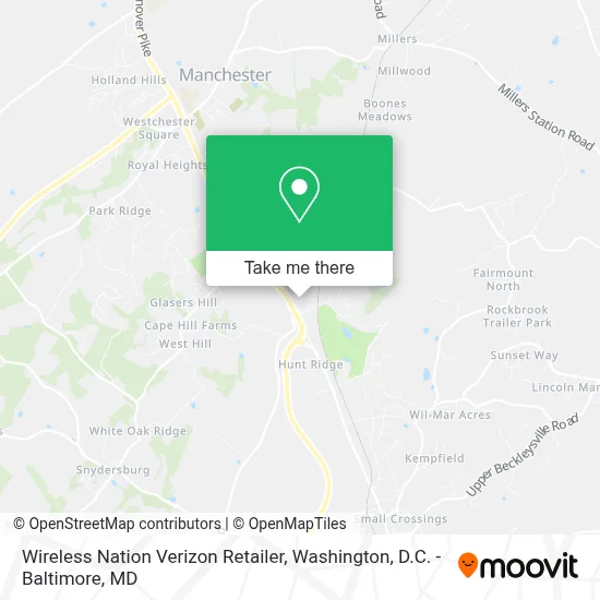 Wireless Nation Verizon Retailer map