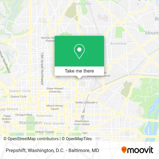 Prepshift map