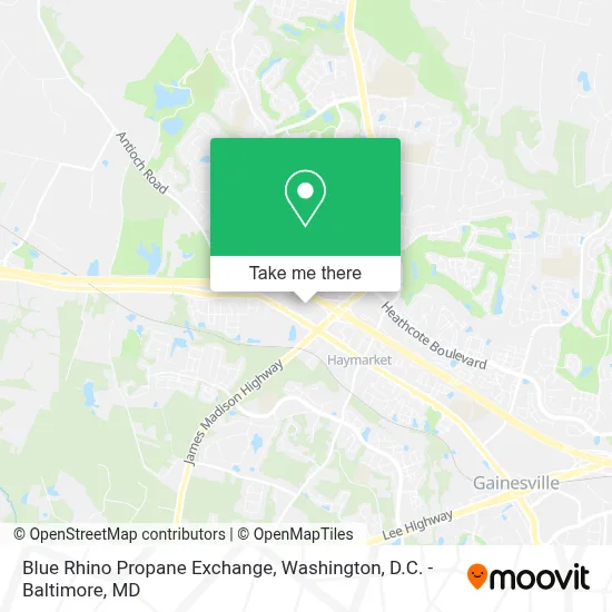 Blue Rhino Propane Exchange map