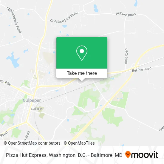 Pizza Hut Express map