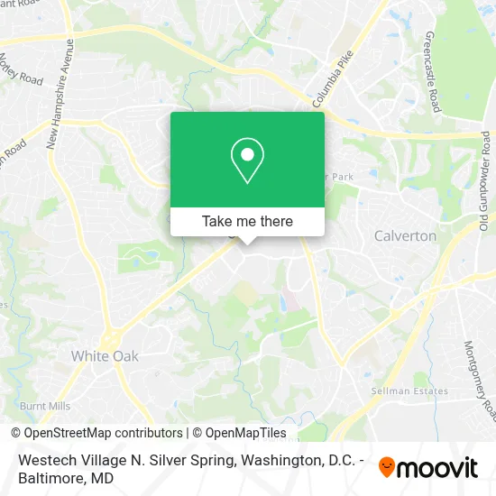 Westech Village N. Silver Spring map