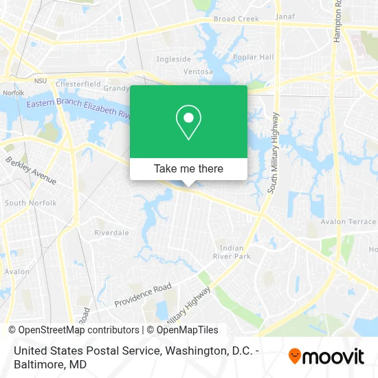 United States Postal Service map
