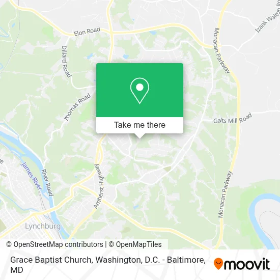 Grace Baptist Church map