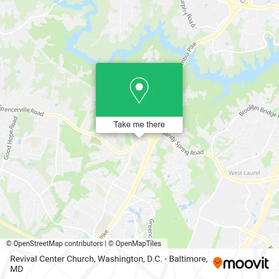 Revival Center Church map