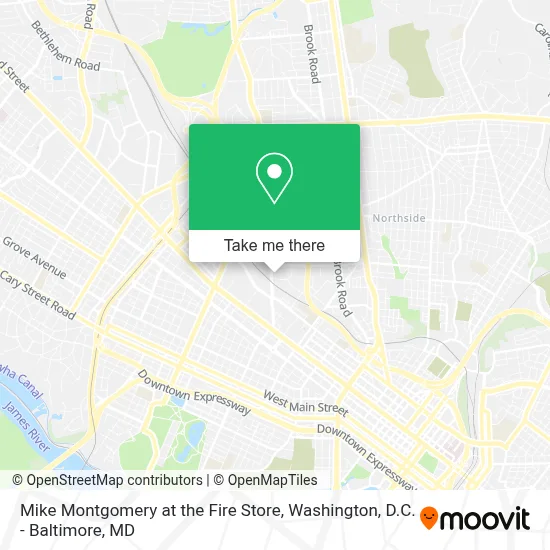Mike Montgomery at the Fire Store map