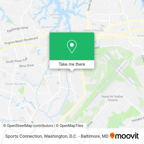 Sports Connection map