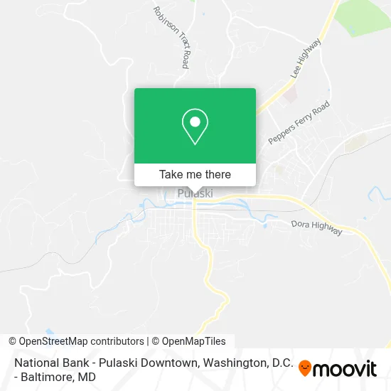 National Bank - Pulaski Downtown map