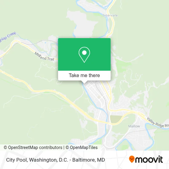 City Pool map