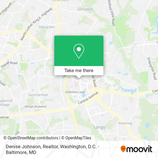 Denise Johnson, Realtor map