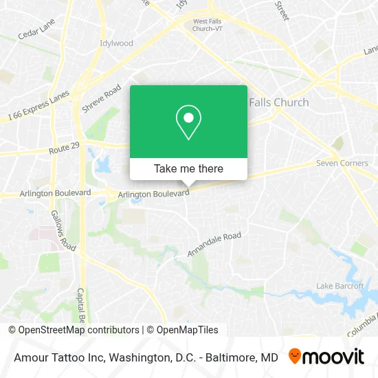 Amour Tattoo Inc map