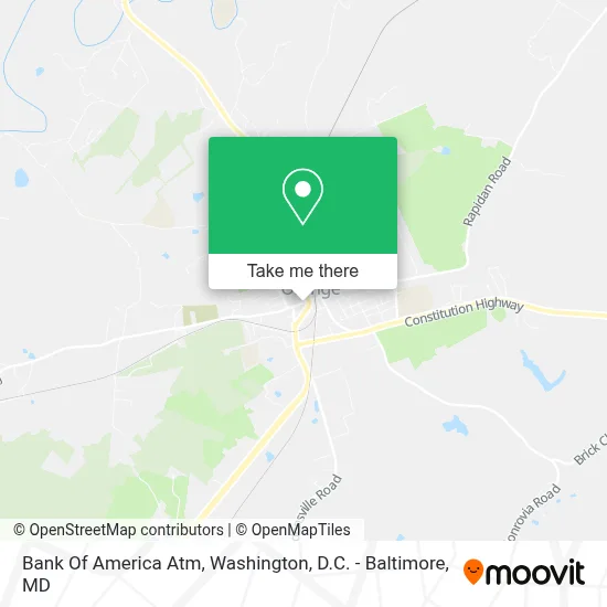 Bank Of America Atm map