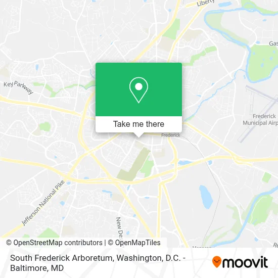 South Frederick Arboretum map