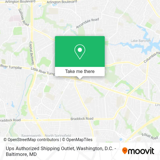 Ups Authorized Shipping Outlet map