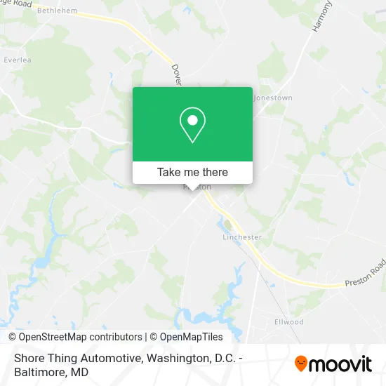 Shore Thing Automotive map