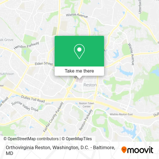 Orthovirginia Reston map