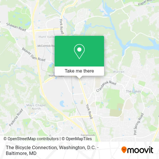The Bicycle Connection map