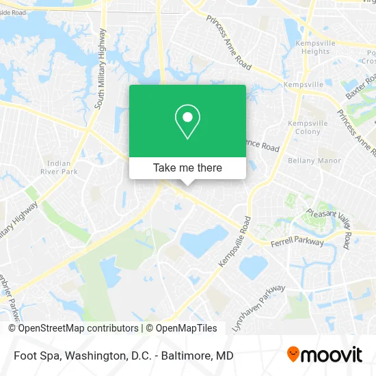 Foot Spa map
