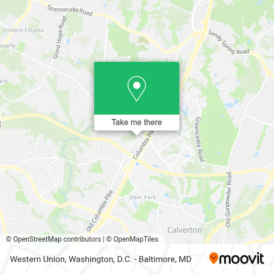 Western Union map