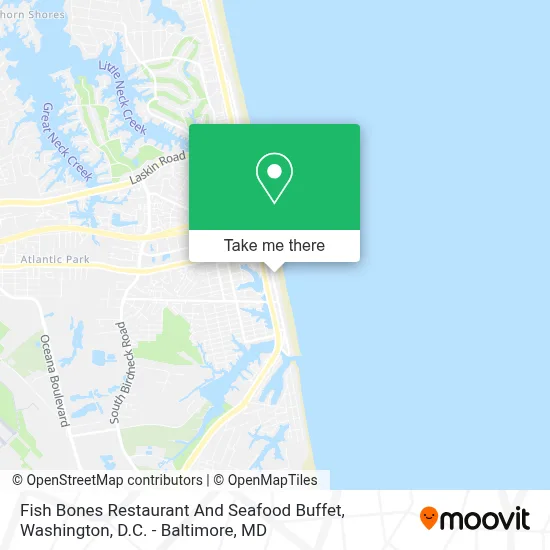 Fish Bones Restaurant And Seafood Buffet map