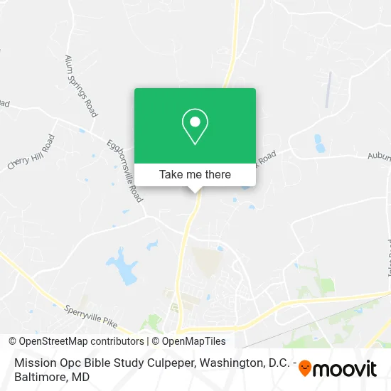 Mission Opc Bible Study Culpeper map