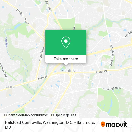 Halstead Centreville map