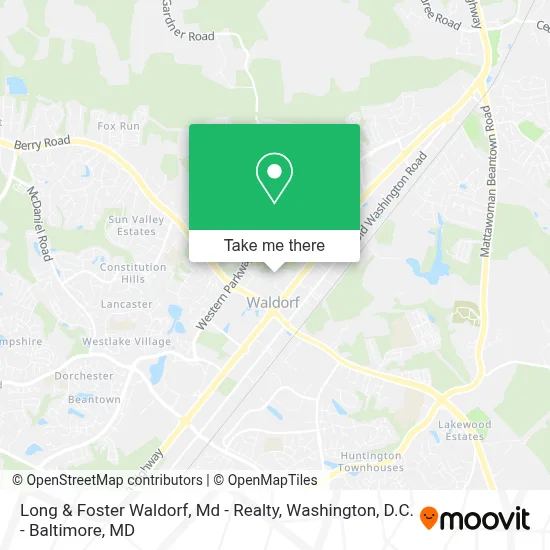 Long & Foster Waldorf, Md - Realty map