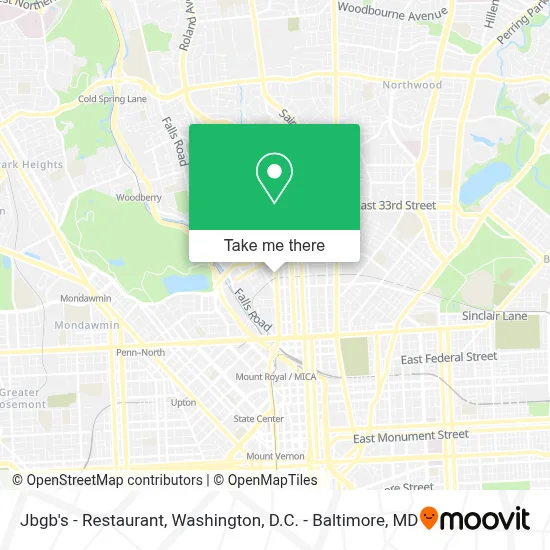 Jbgb's - Restaurant map