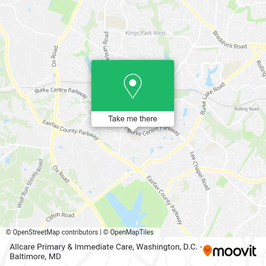 Allcare Primary & Immediate Care map