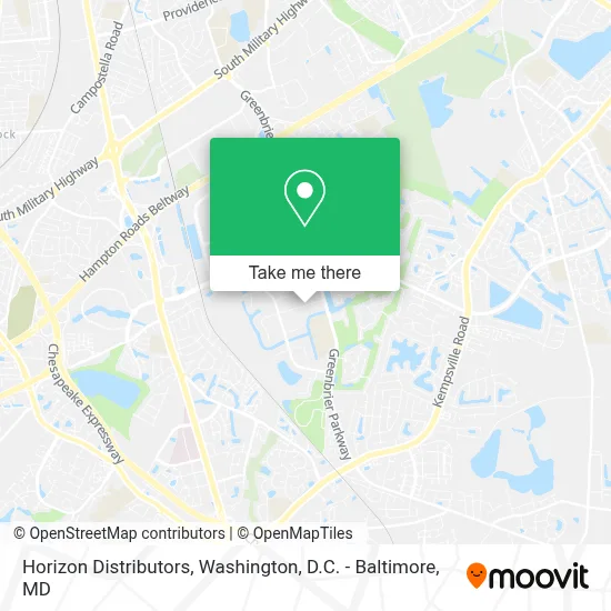Horizon Distributors map