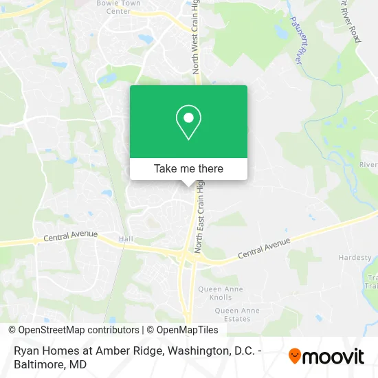 Ryan Homes at Amber Ridge map