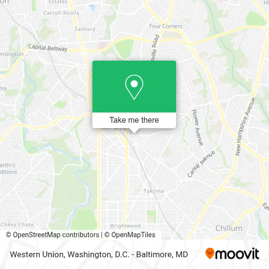 Western Union map