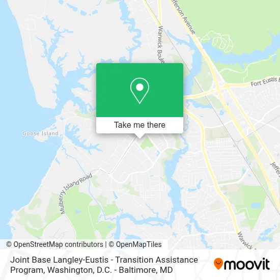 Joint Base Langley-Eustis - Transition Assistance Program map