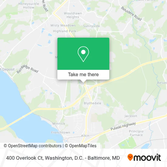 400 Overlook Ct map